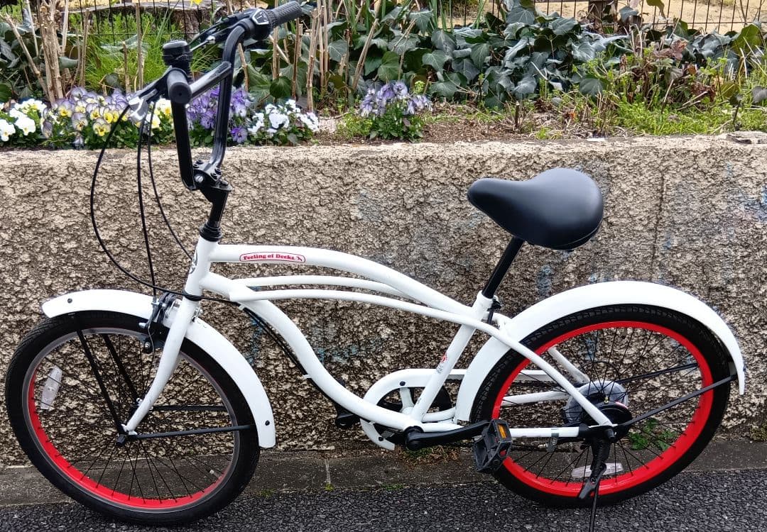 ビーチクルーザー 　２２インチ　外装６段　Feeling of Decks