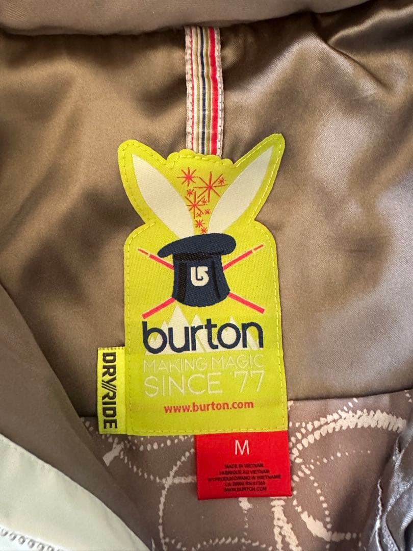 【BURTON バートン】レディース スノーボードウェア 上下セット M