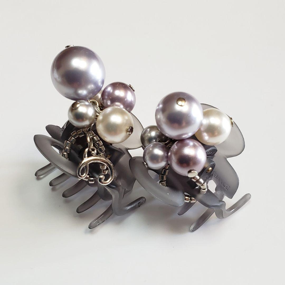 新品未使用　コンプレックスビズ スワロフスキー　パール　ホイップクリップ