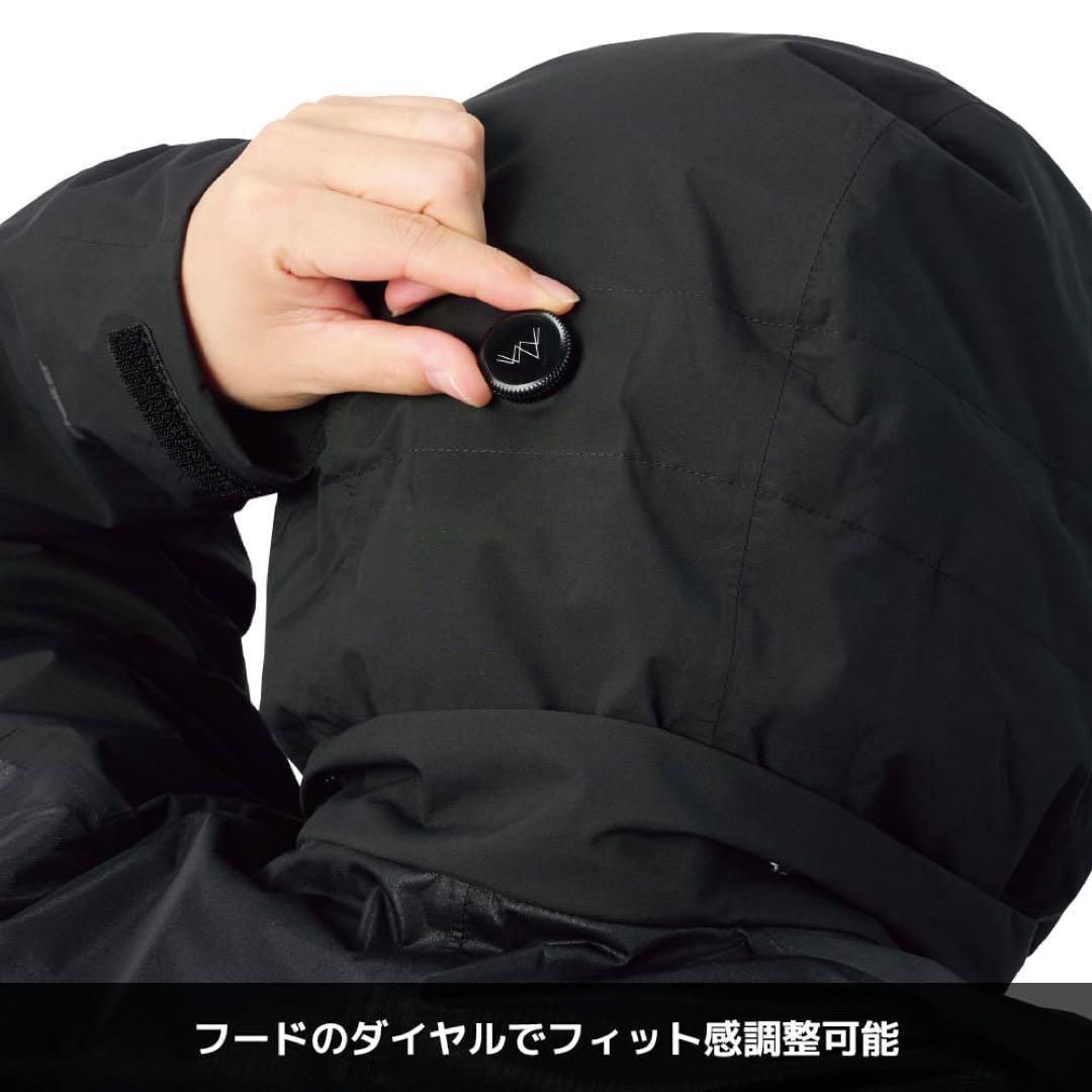 エックスシェルター断熱βプレミアム超透湿防水防寒ジャケット　ブラックLL