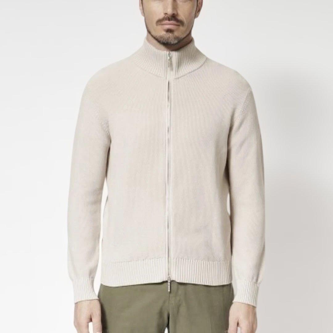 Cruciani クルチアーニ ウール　ジップ アップ ニット　ドライバーズ