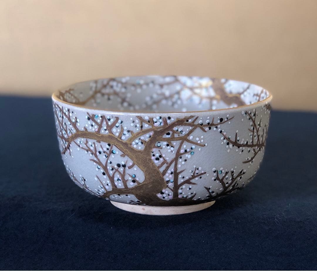 割引❗️《R》懐石 仁清光琳梅画写 向付10客 快楽造 共箱　251009い1