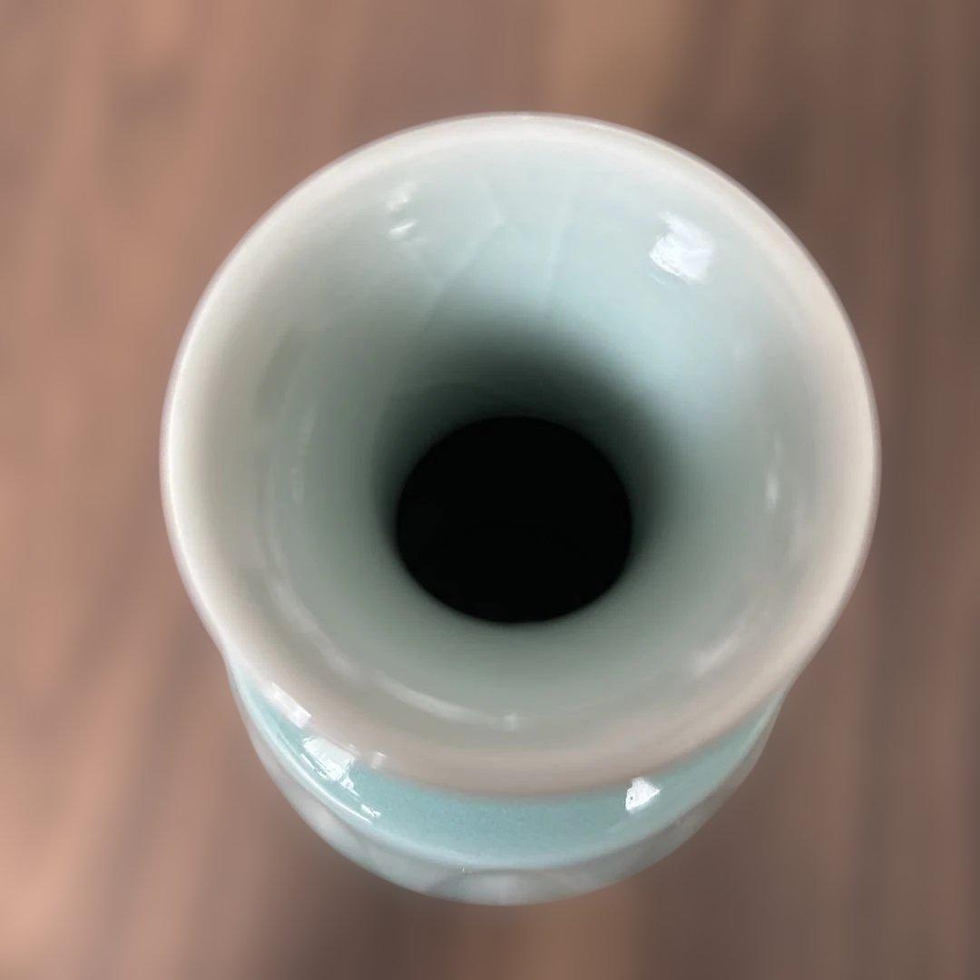 鍋島　長春青磁　花瓶