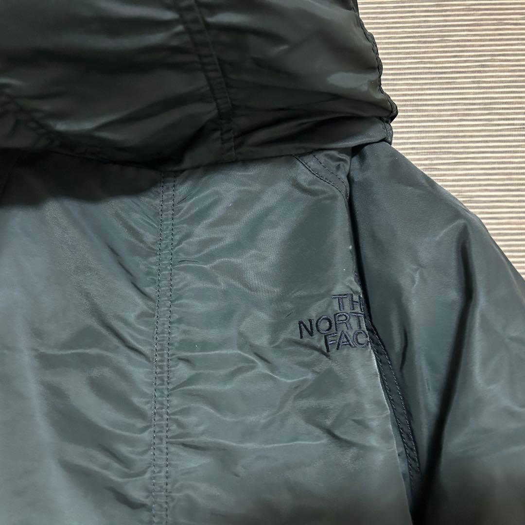 【ノースフェイス】ダウンジャケット モッズコート　MA1　刺繍　カーキーC5