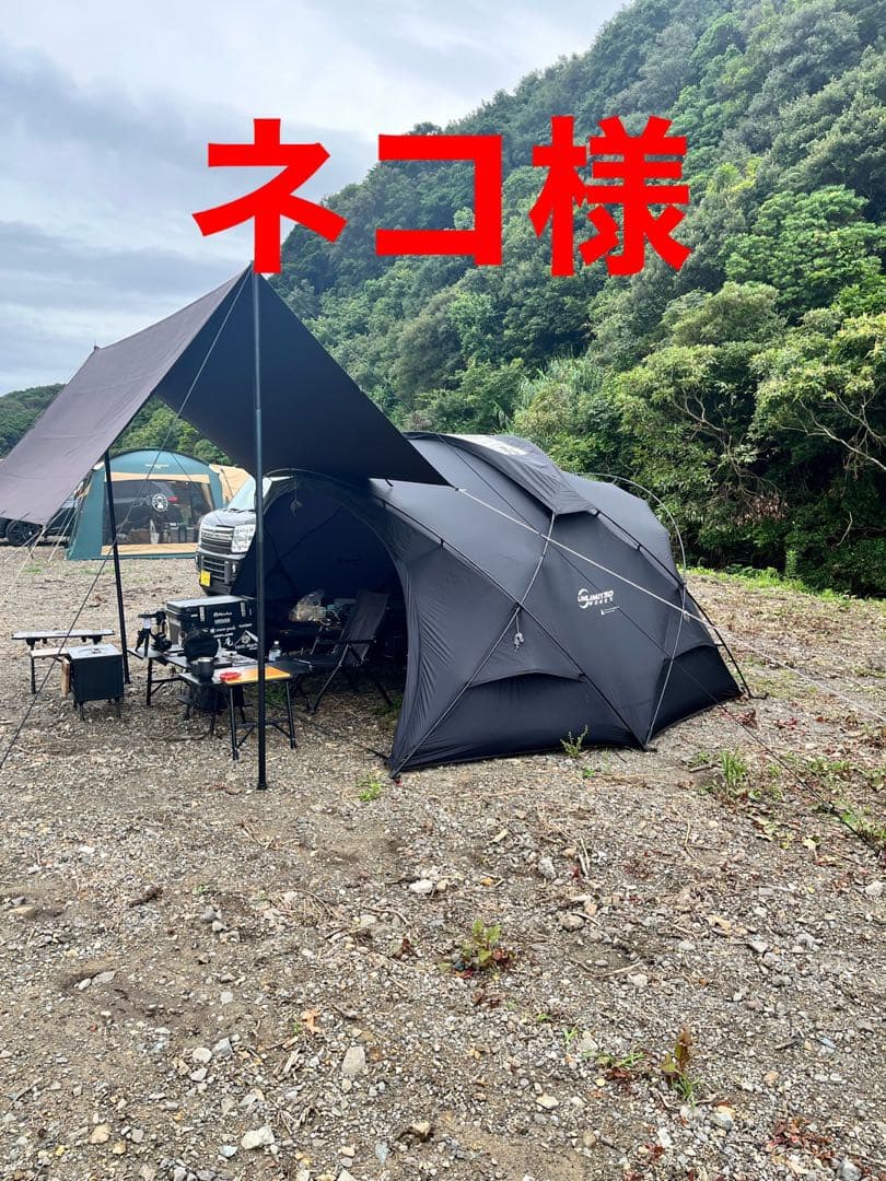 DOKICAMP g2000ブラックキャンプテント