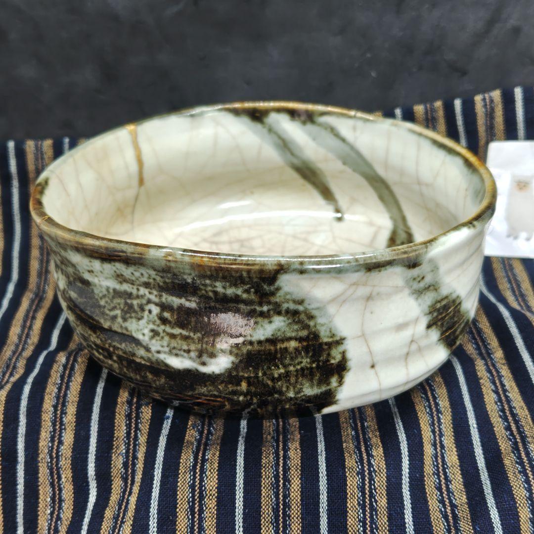 古万古焼、御所丸茶碗(元箱、包み古布付)