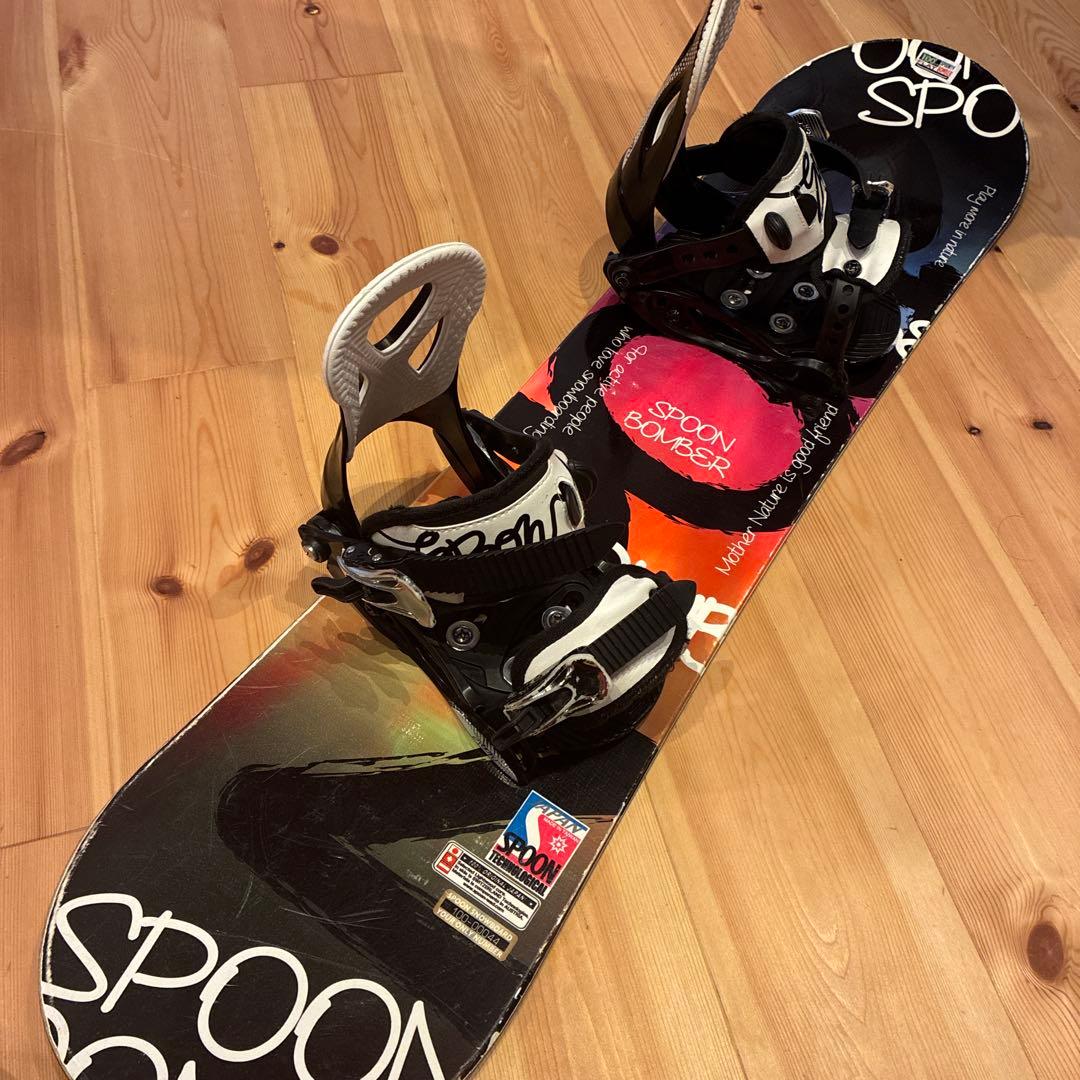 ※お値下げ※kids100SpoonBomber スノーボード＆ビンディング