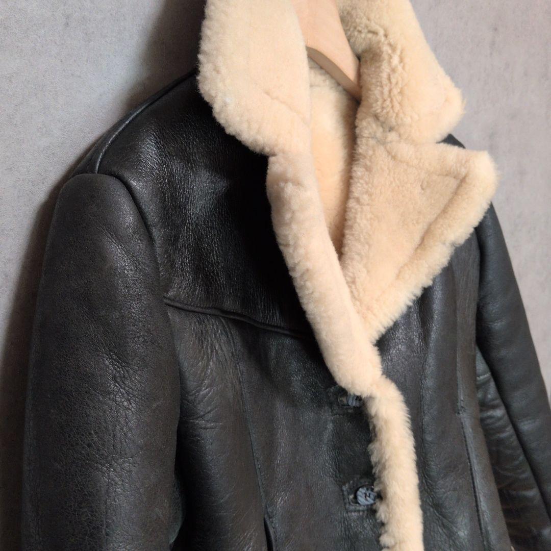 USA製 Schott 266SW ムートンジャケット 羊革 レディース M