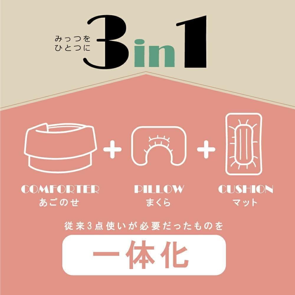 【一体型・L】カートクッション★ブルー あご乗せ コンフォーター カートカバー