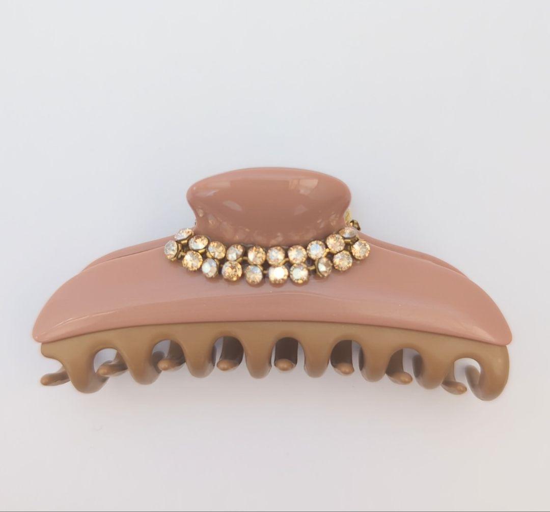 acca ヘアクリップ　Mサイズ　ピンクベージュ