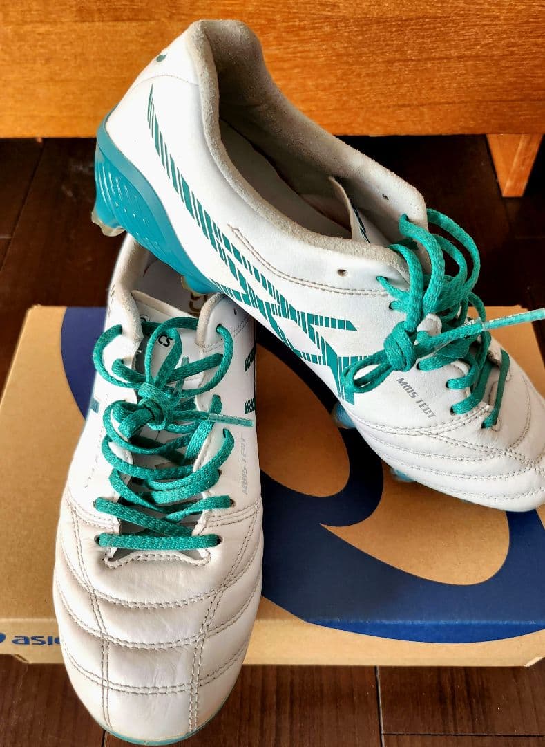 アシックスDSライトX-Fly5サッカースパイク24.5cmグリーン