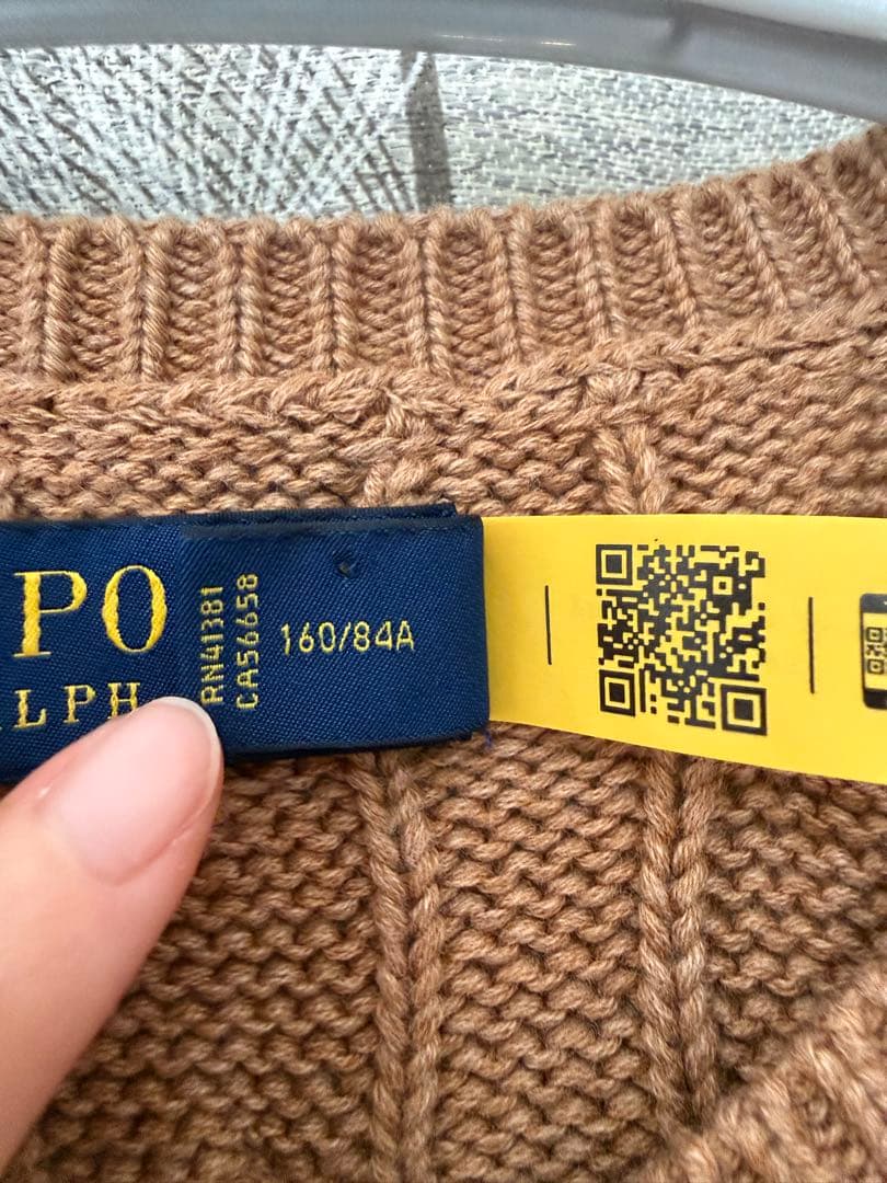 【るー】Polo Ralph Lauren ケーブルニットカーディガン