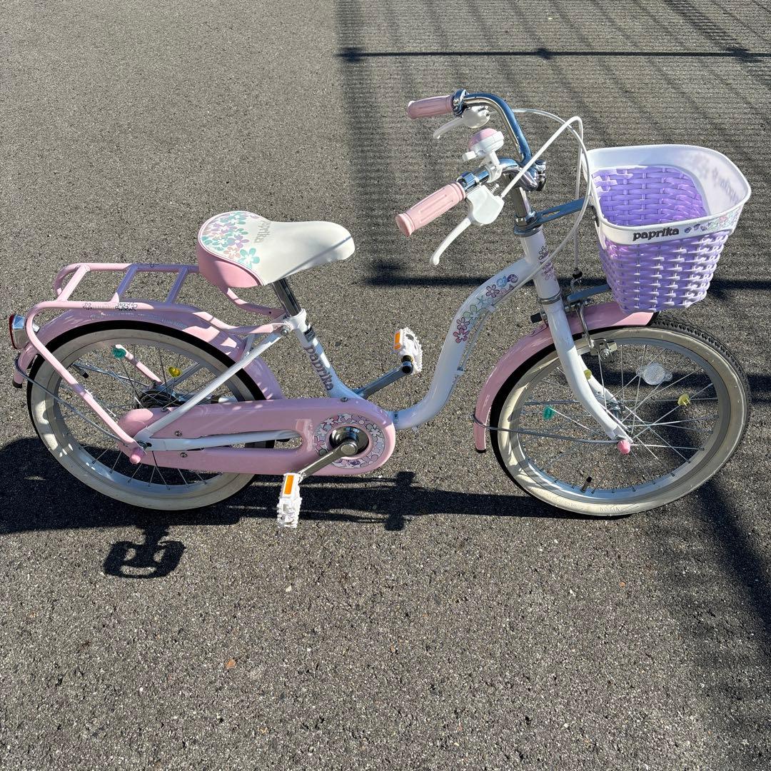 子供用自転車 paprika ピンク/ホワイト 18インチ
