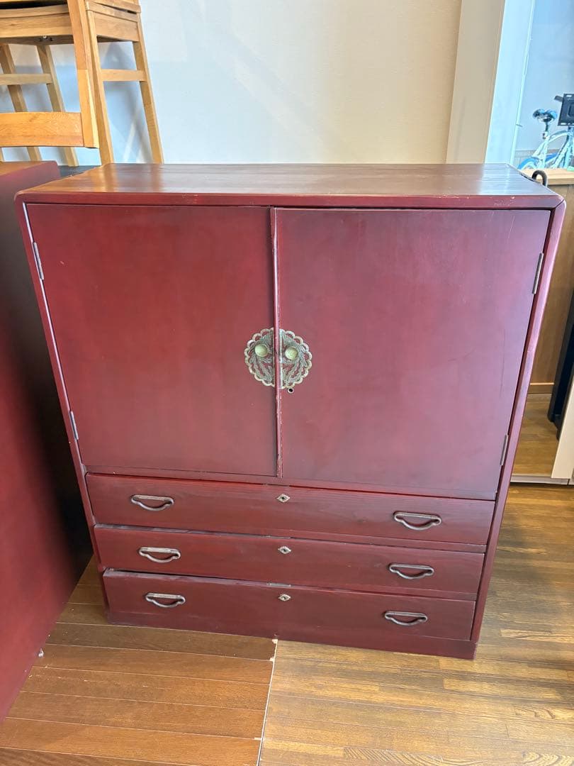 ②桐箪笥　レトロ　アンティーク　チェスト　和箪笥