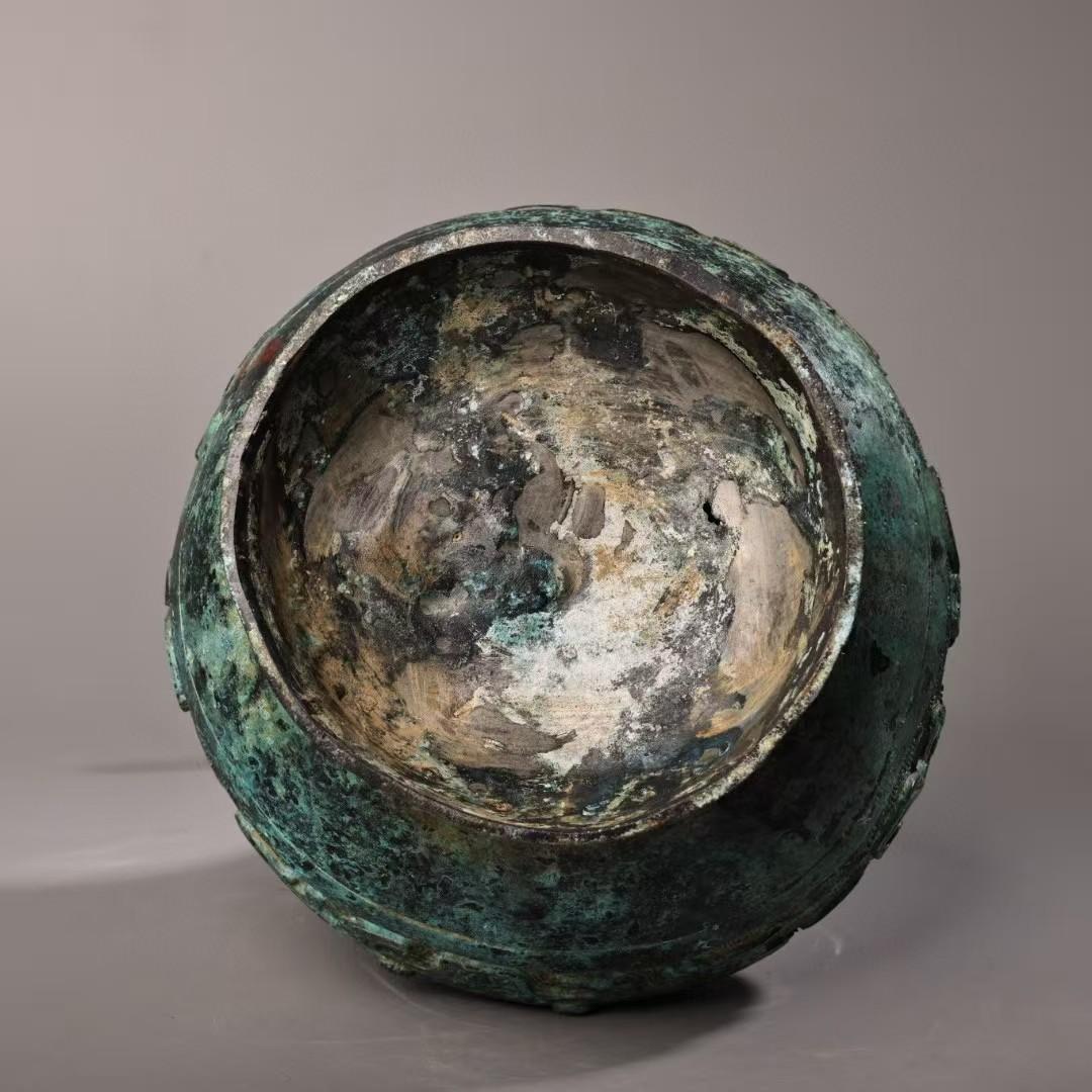 中国古美術 珍蔵 銘文入 青銅 鶴嘴壺 花瓶 時代物 純銅製 風水開運 文房置物