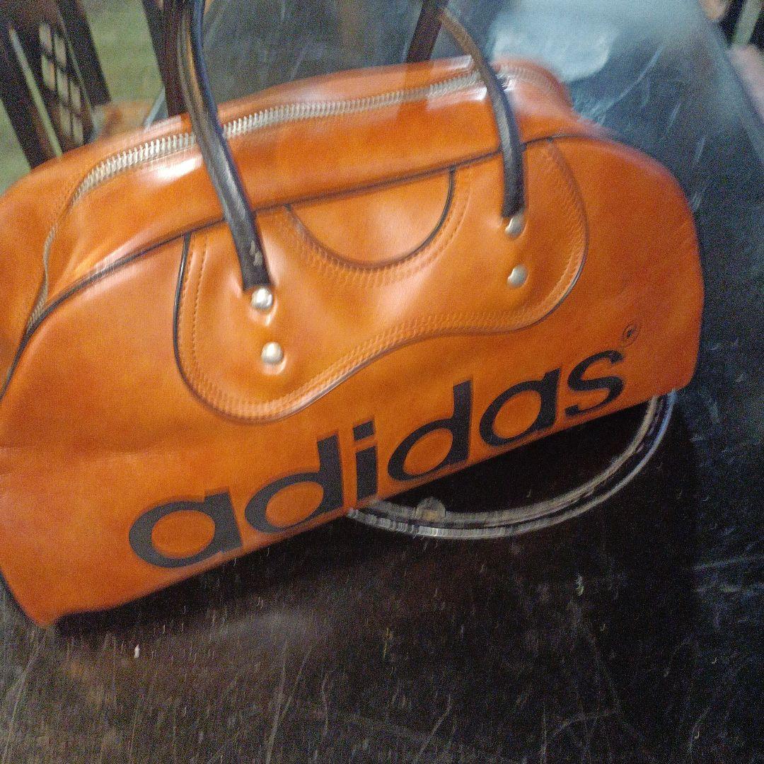 adidas ボストンバッグ 茶色　古着　レトロ　ヴィンテージ