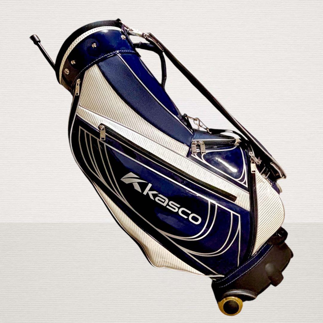✨超美品✨ Kasco キャスター付キャディバッグ ネイビー