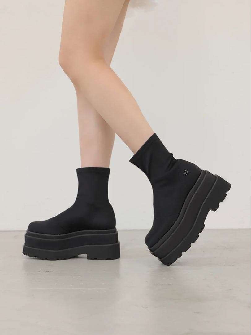 Darich ウルトラストレッチフラットショートブーツ　Lサイズ