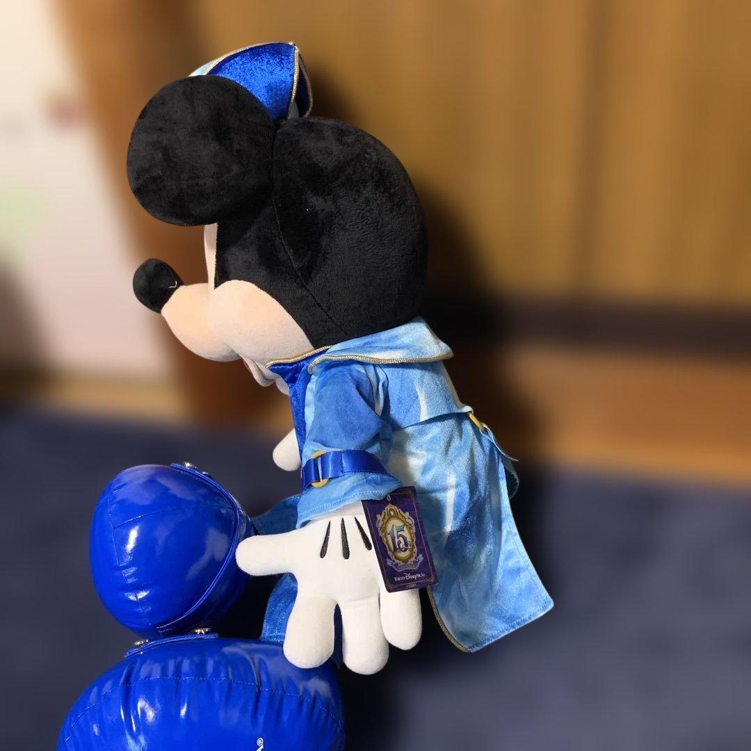 ディズニーシー15周年　ミッキーミニー特大ぬいぐるみ　クリスタルウィッシュ
