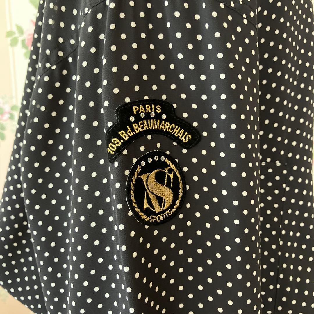 【バレンザ・ポー】　美品　ゴルフウェア　ブルゾン＆キュロットスカート　透け感