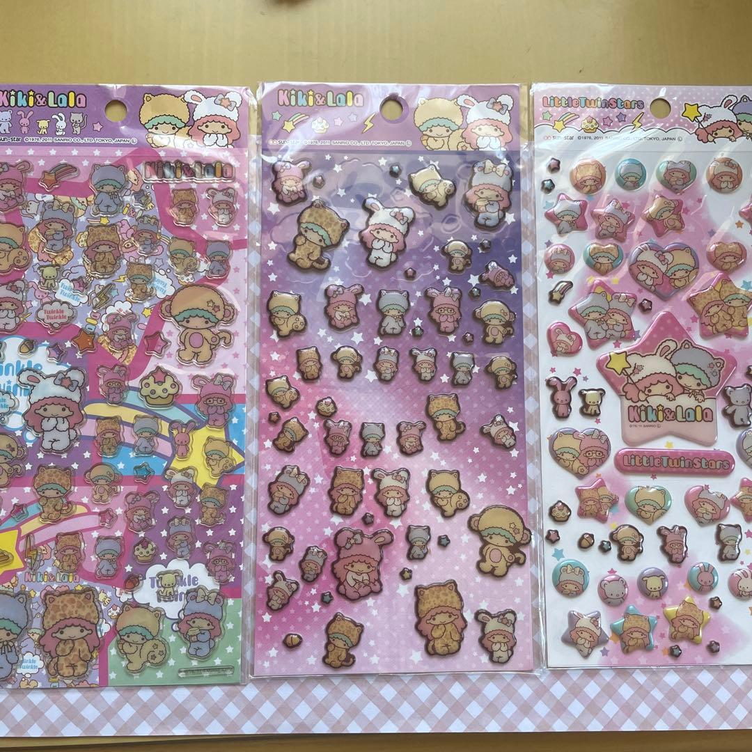 キキララ サンスター　平成レトロ　ぷっくりシール　ヒョウ柄　アニマル　レア