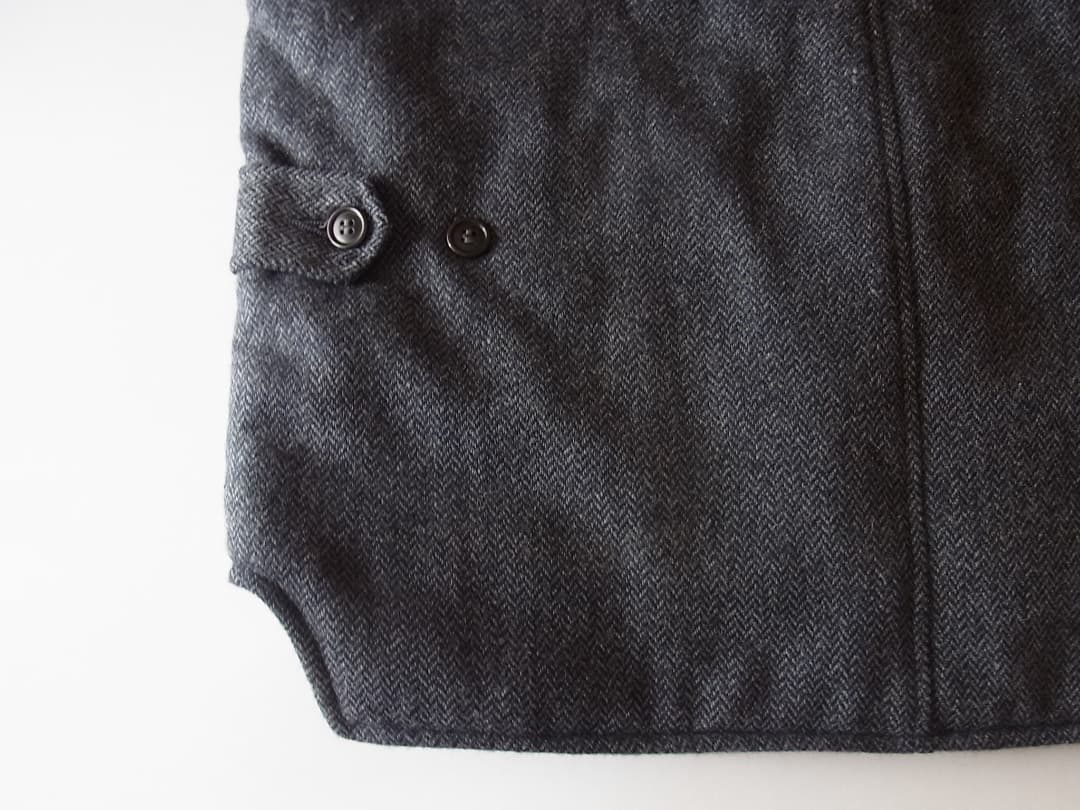 Post Overalls E-Z CRUZ VEST／ウールヘリンボーンベスト