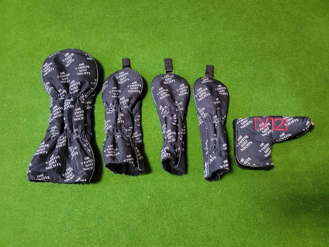 送料無料　V12　キャディバッグ　ヘッドカバー5個付