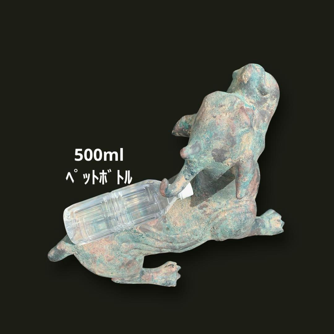 青銅器 獅子　一角獣　長尾獣　中国古玩 漢時代　犠動　置物　骨董