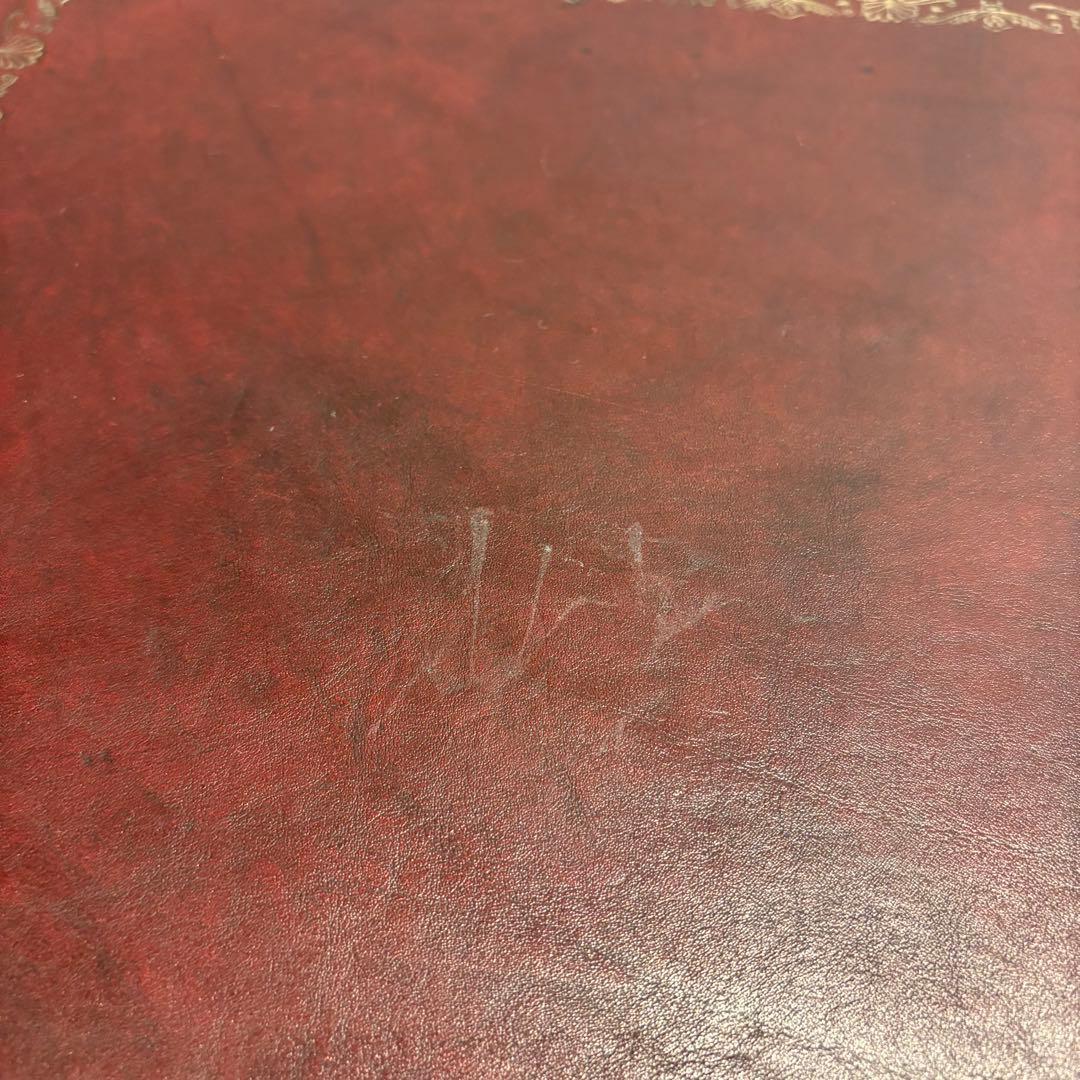 バロッサバレンティ　天面革張り　机　デスク