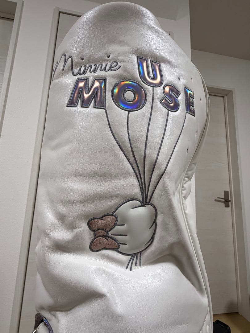 【美品・ほぼ未使用】ディズニー ミニーマウス キャディバッグ キャリータイプ