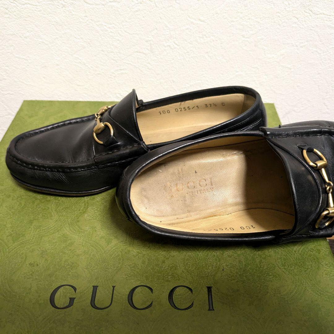 あ*や様 GUCCI　ホースビットローファー　黒　37 1/2