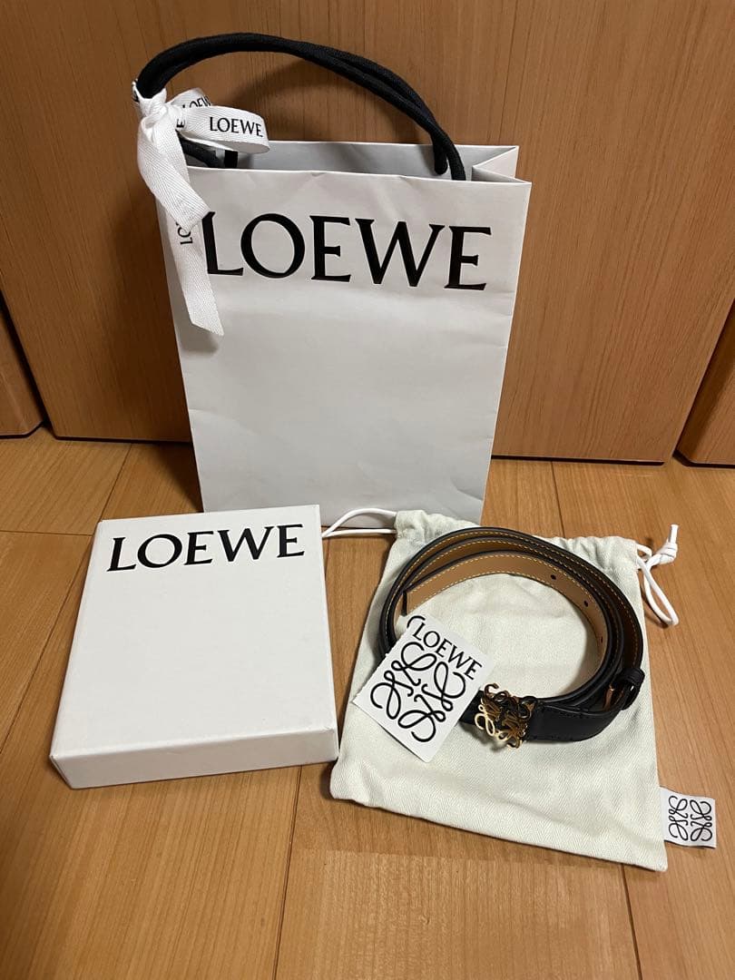 LOEWE アナグラムベルト(ペブルグレインカーフ)