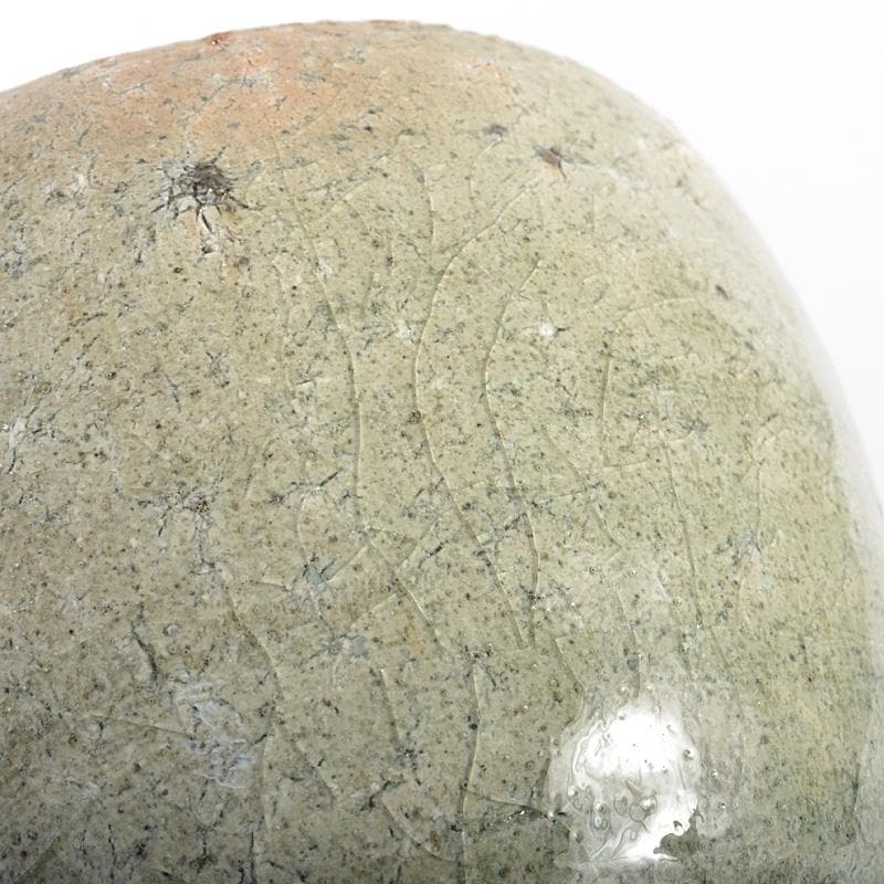 茶道具　登窯　木村盛和作　自然灰釉　茶碗　共布共箱　C　R7477