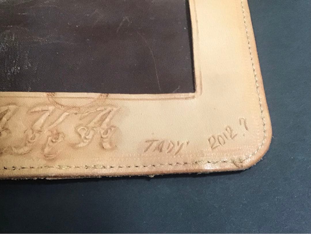 [生前特注品] TADY本人手彫り(TADY&KING)龍レザーアート未使用