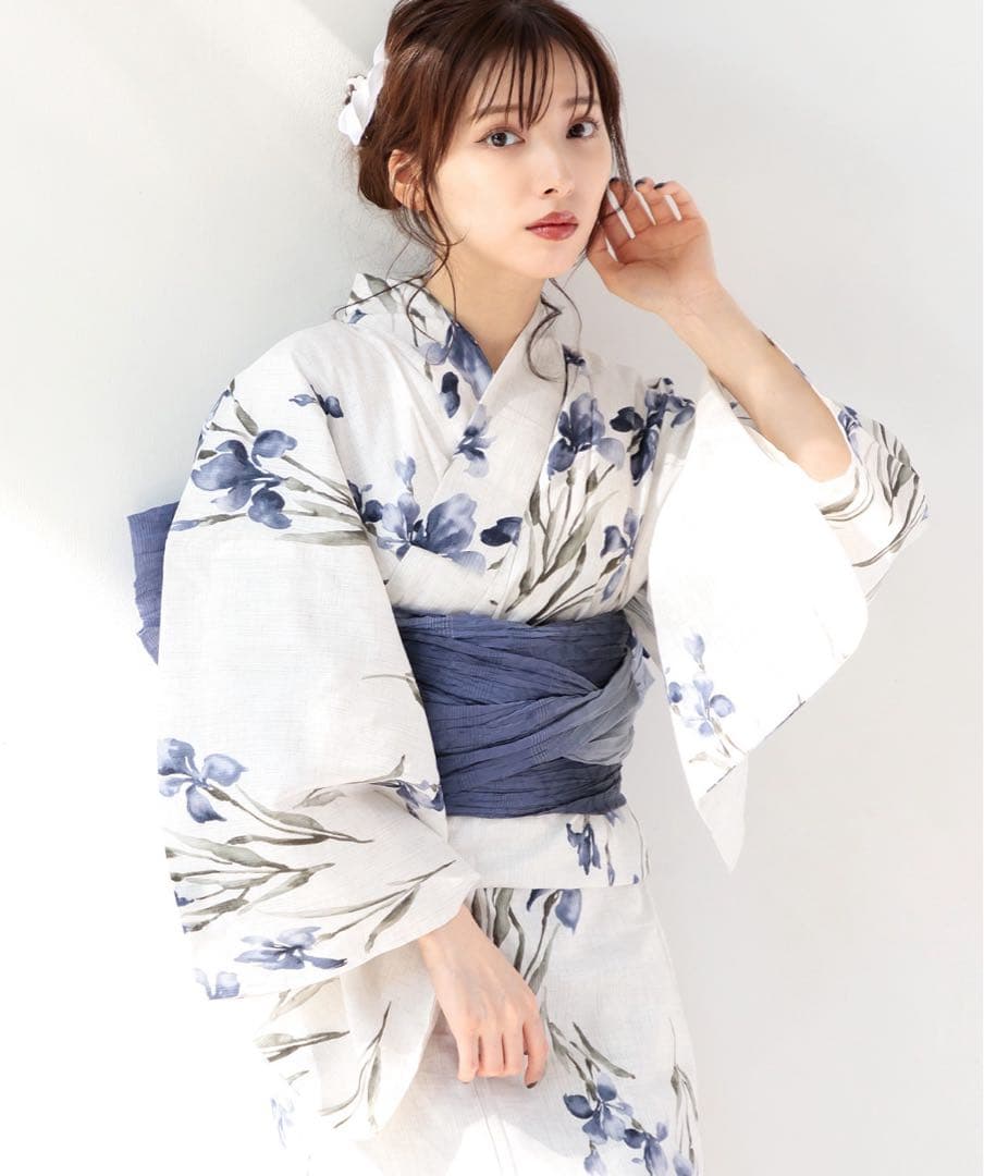 Dita 浴衣 京の水墨画水仙 レディース浴衣 着物