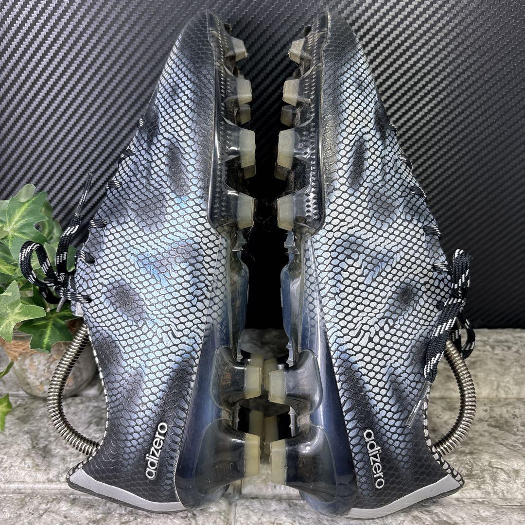 【美品】adidasアディゼロ F50 コアブラック/シルバーメット