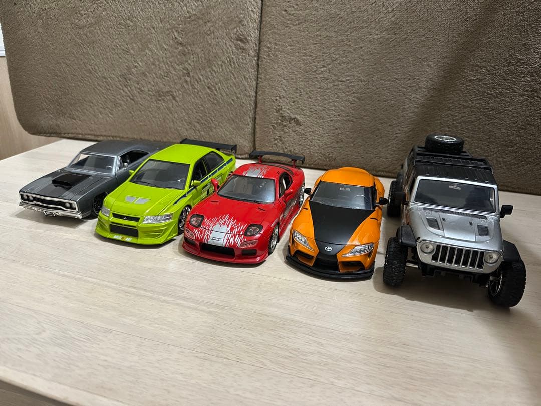 ワイスピ　ミニカー5台セット（開閉機能付き）