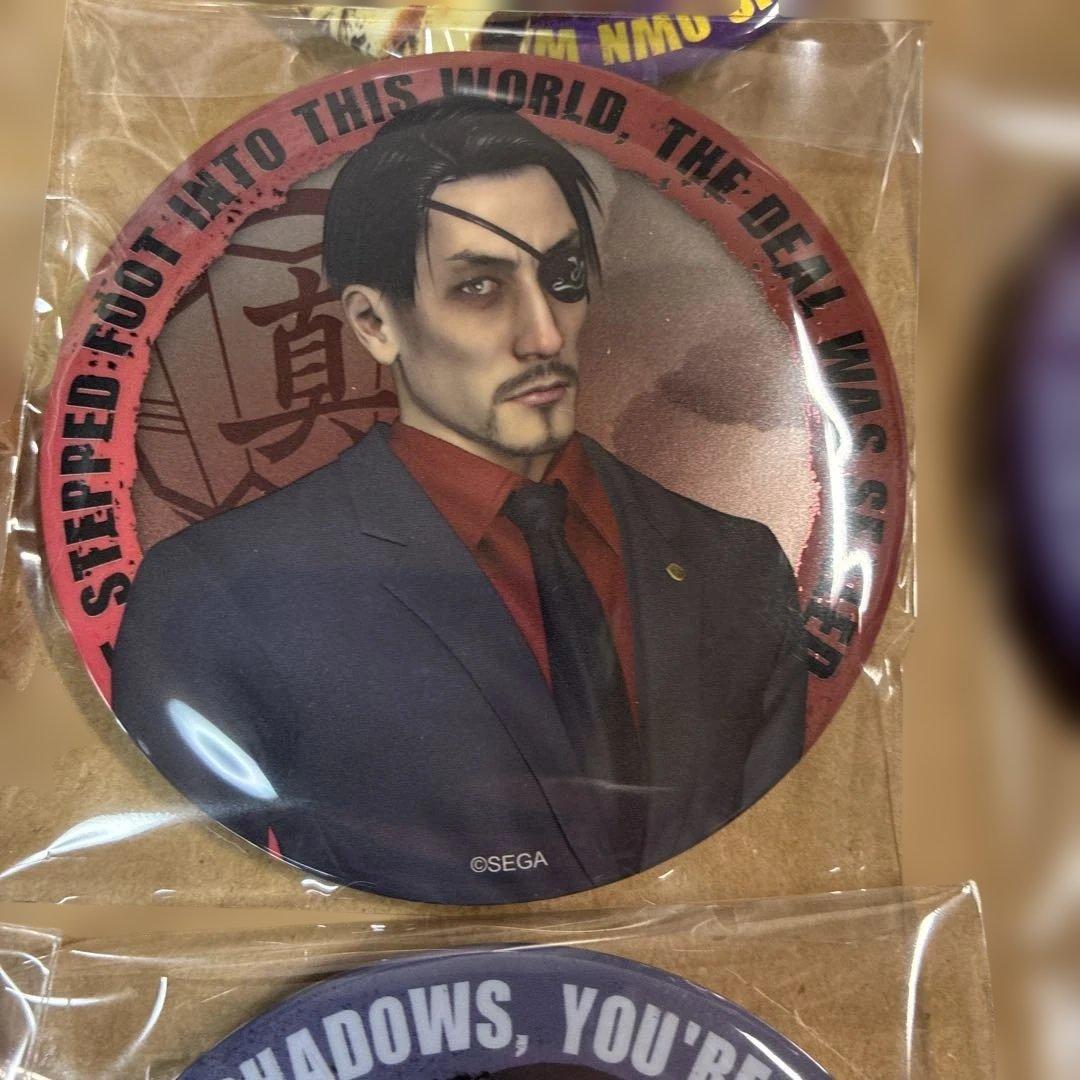 SEGAラッキーくじ　龍が如く　缶バッチ　コンプ　真島吾朗　F賞