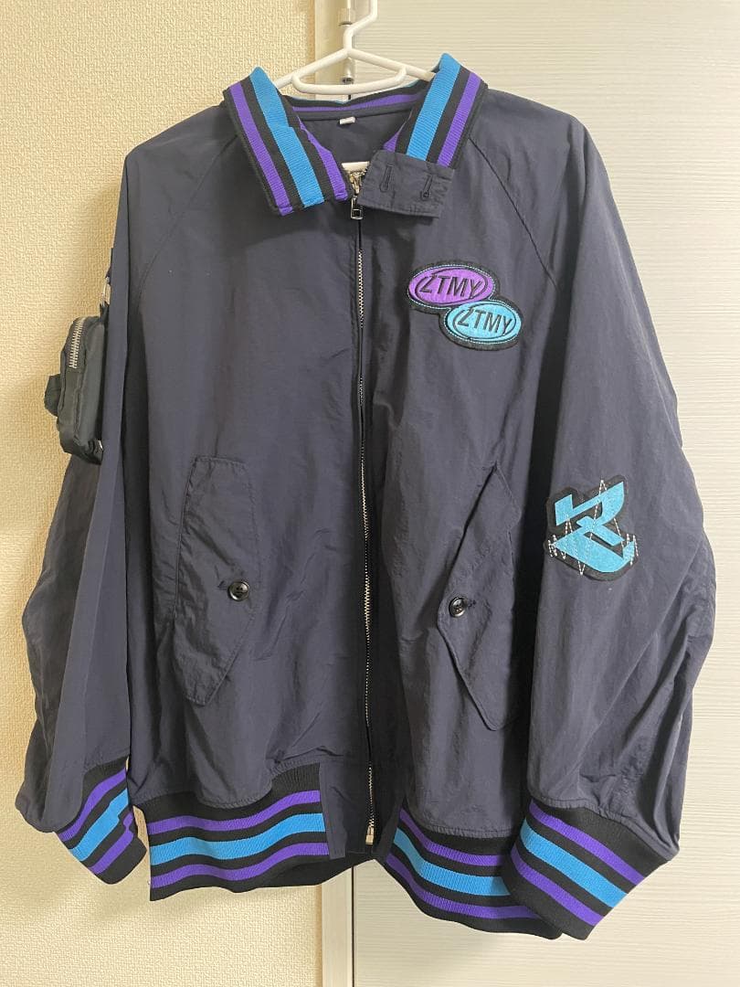 ずっと真夜中でいいのに。　VARSITY JACKET(Navy)　Lサイズ