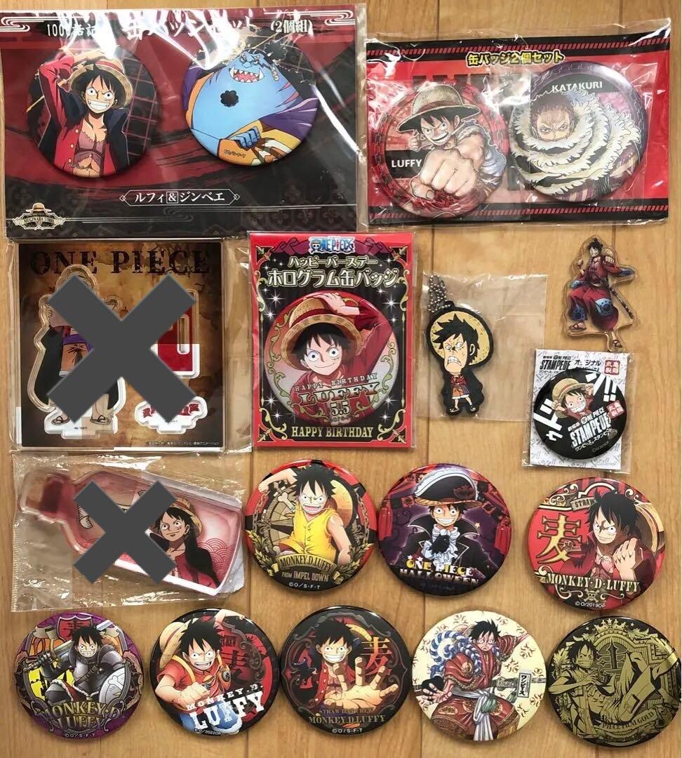 ワンピース　ルフィ　缶バッジ