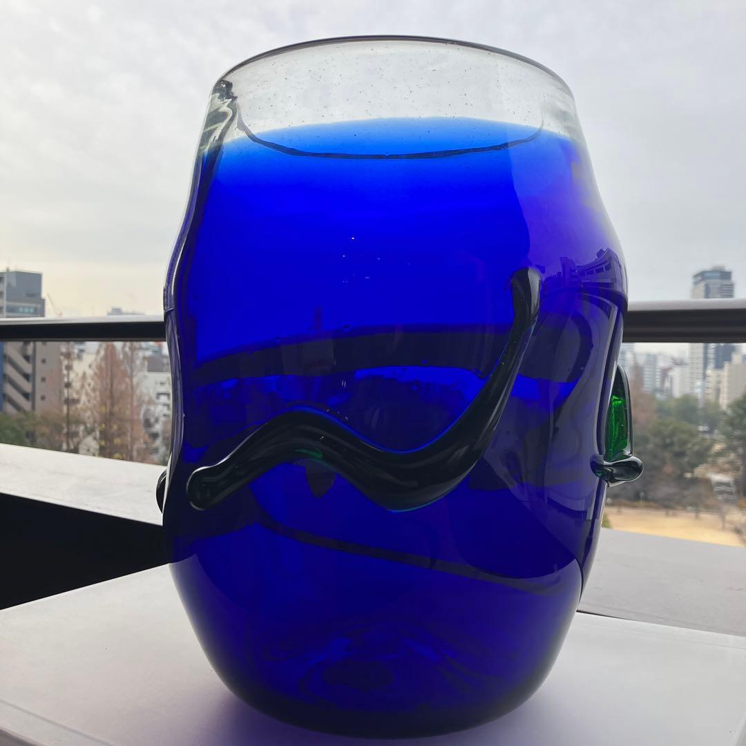 琉球ガラス　稲嶺盛吉　花瓶