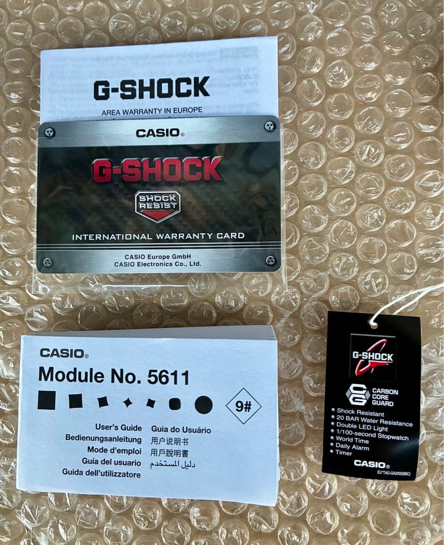 新品未使用　G-SHOCK CASIO GA-2100-1A2 腕時計　逆輸入