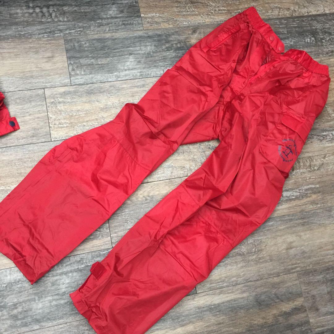 断捨離！新品未使用 マンシング ゴルフレインウェアー セットレディース 赤 L