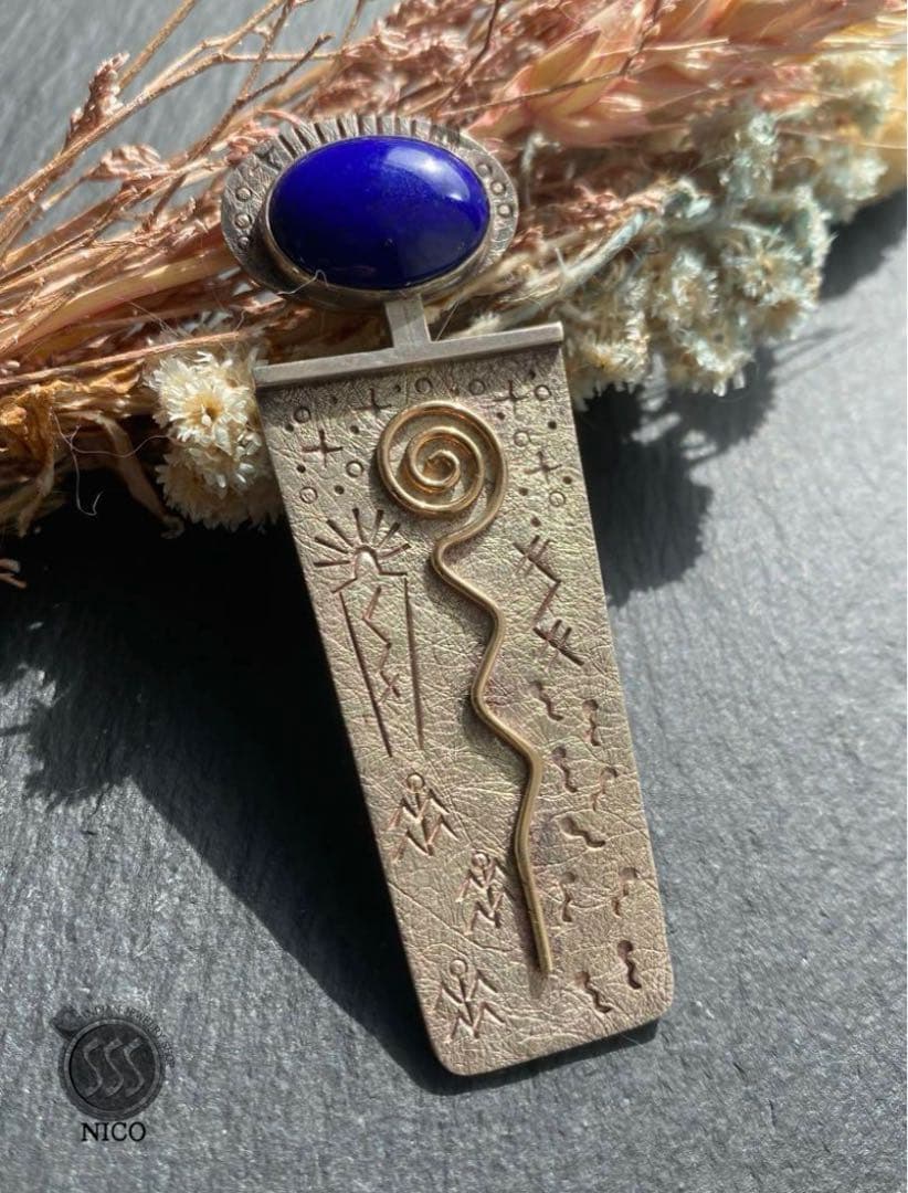 Myron panteah インディアンジュエリー ズニ族　ナバホ族