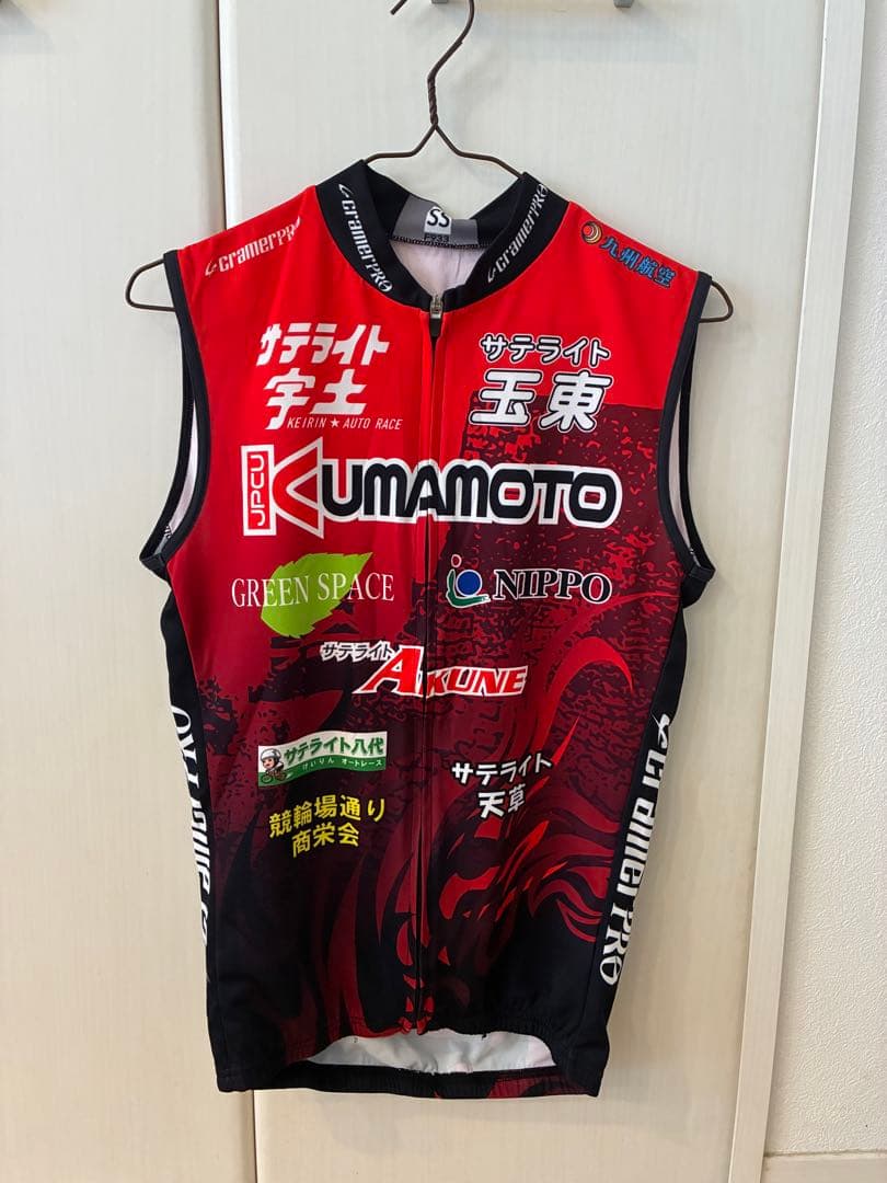 熊本競輪 KUMAMOTO サイクルジャージ ジレ 競輪ユニフォーム