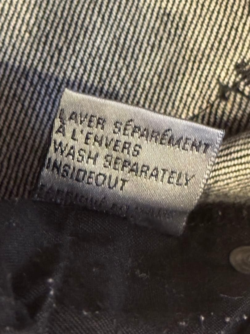 Dior homme エディ期 コーティング デニム　ブラック