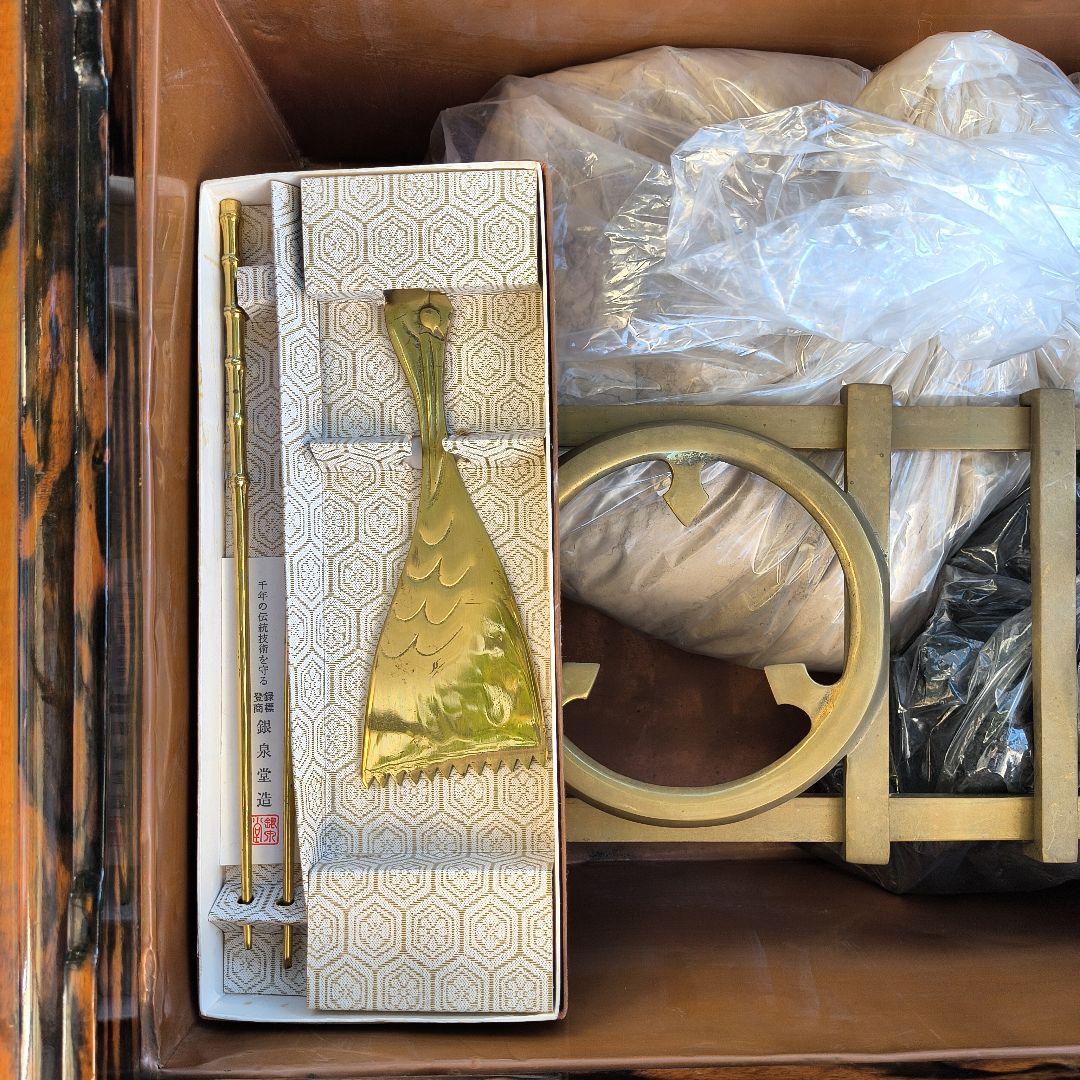 レトロ⭐️無垢材天然木高級囲炉裏いろりセット⭐️