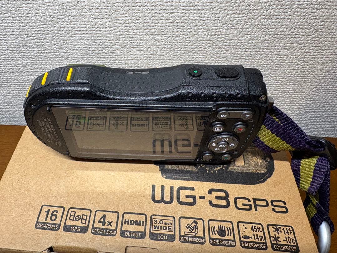 美品　ペンタックス　防水デジカメ　PENTAX WG-3 GPS グリーン
