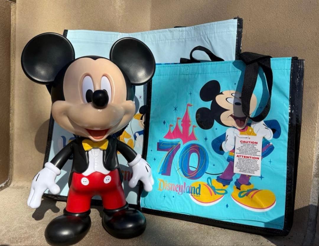 カリフォルニアディズニーミッキーマウス ポップコーンバケット　ショッピングバック