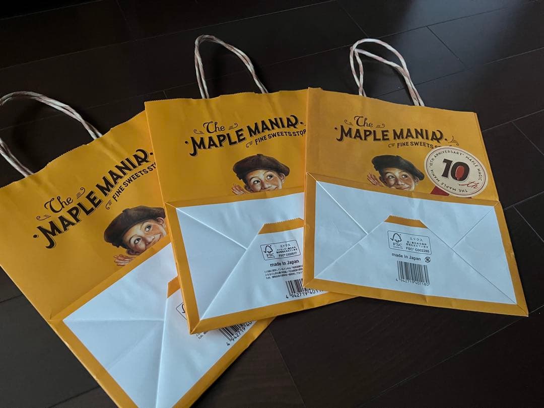 MAPLE MANIA ショップ袋 3枚セット